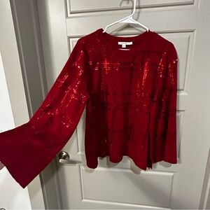 Chico's Rich Red Knit Top